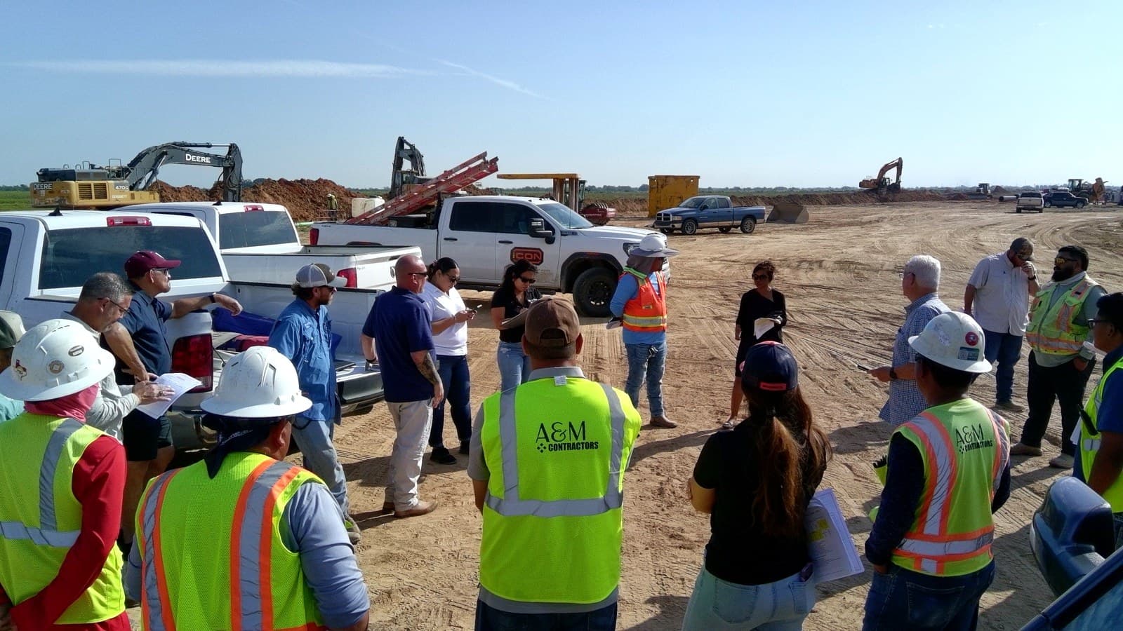 Crews on site